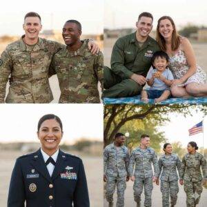 Collage of smiling military personnel and their families, representing the welcoming and specialized Tricare counseling services at 70 West Counseling.