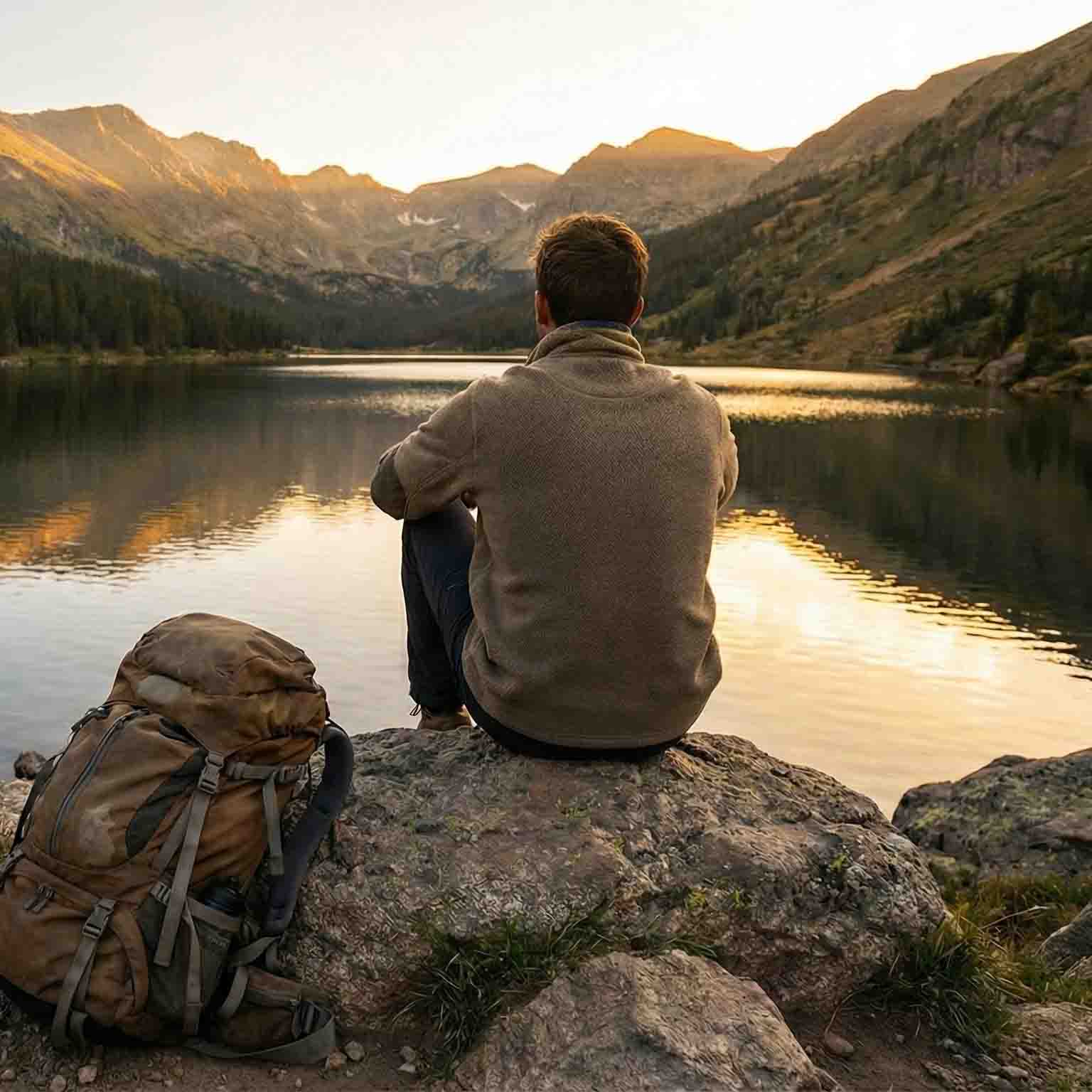 Image of exchange of energy between two transparent figures